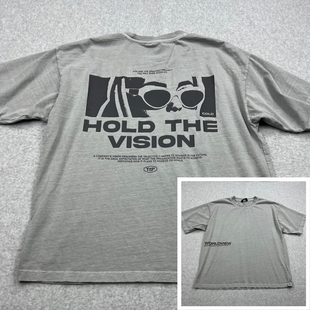 Cold Culture Shirt Men's Medium Worldview Hold The Vision Boxy Streetwear Tee
